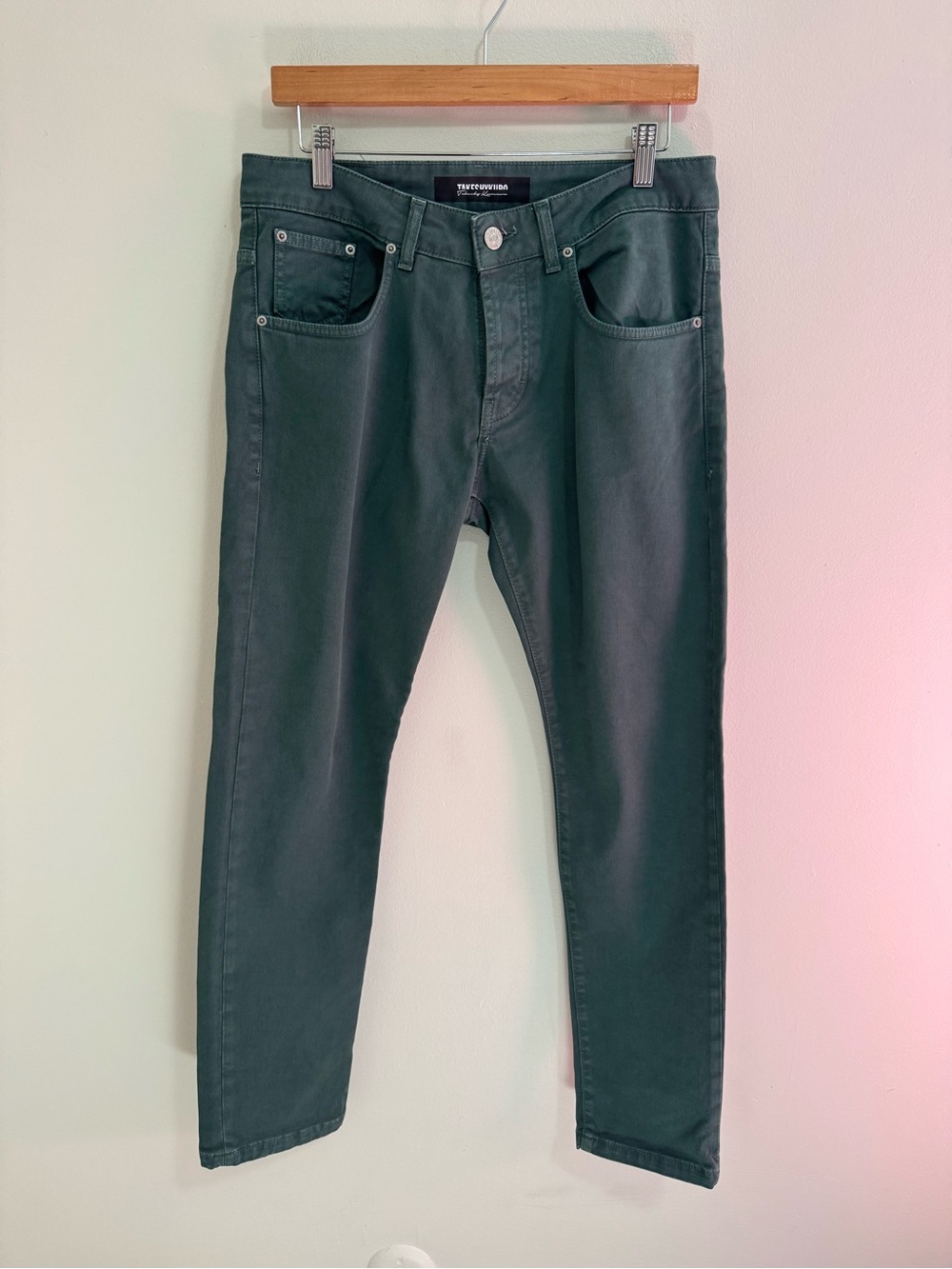 Takeshy Kurosawa Green Slim Fit Jeans